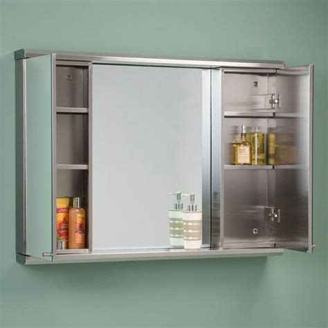 moderno stainless steel medicine cabinet|Signature Hardware Moderno Stainless Steel Medicine Cabinet .